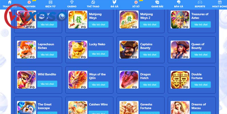 Kho trò chơi siêu khủng với hàng trăm tựa game hấp dẫn