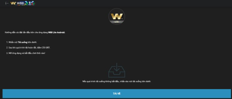 Hướng dẫn tải App W88 cực đơn giản trên điện thoại Android Hướng dẫn tải App W88 cực đơn giản trên điện thoại Android