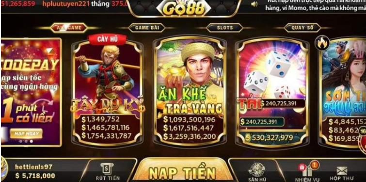 Go 88 mang đến đa dạng tựa game cho người chơi Go 88 mang đến đa dạng tựa game cho người chơi